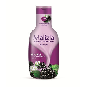 [Malizia] Sữa tắm xạ hương trắng và phúc bồn tử - Bagno Schiuma Mora & Muschio, 1000ml